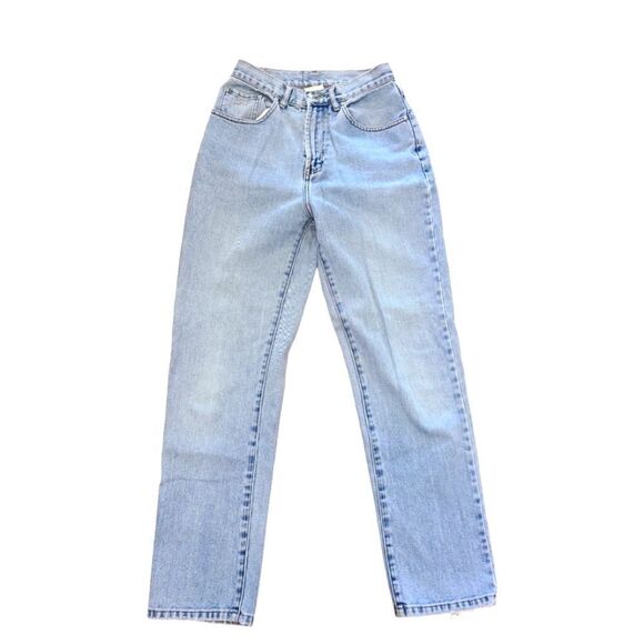 Façonnable Jeans Super High-Rise Straight Light Wash Blue Denim, Soft,  Y2K | 8 - Picture 1 of 12